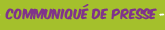 page communiqu�s de presse